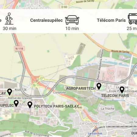 Le Duplex , Proche Gare Rer, Parking, Arrivee Autonome Апартаменты *