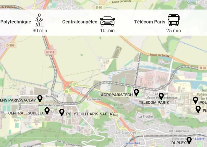 Le Duplex , Proche Gare Rer, Parking, Arrivee Autonome Apartment *